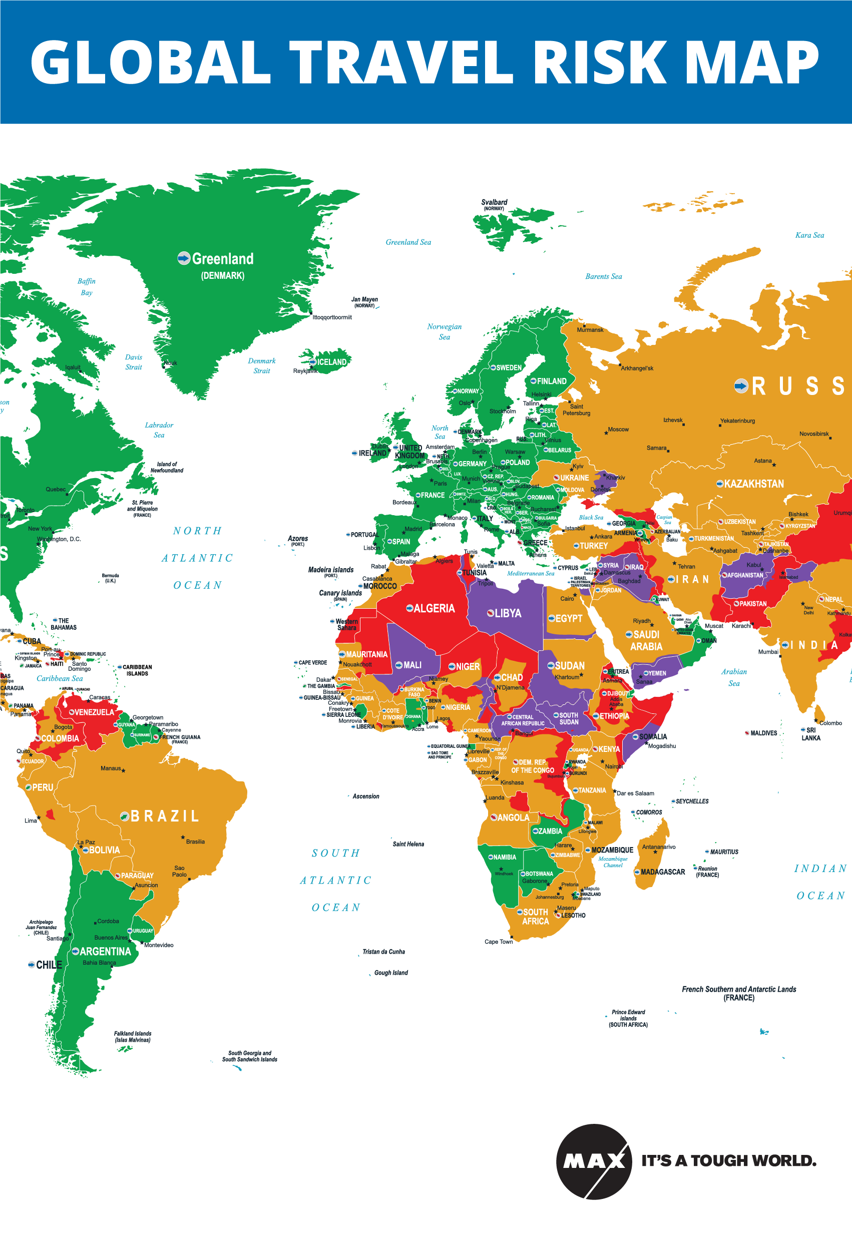 Travel risk map